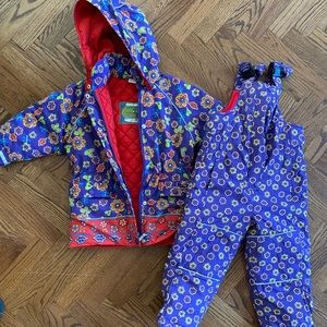 Hanna Andersson girls snow suit! Sz 100 (US4). Great condition, adorable print